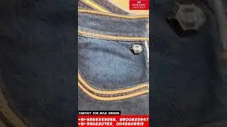Ultra-Premium and Hand-Made Chain Stitching Work Denim Jeans Only at White Apple