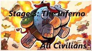 Tembo The Badass Elephant - All Civilians - Zone 1 - Stage 3 - Into The Inferno (XBox One,PS4)