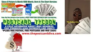 Make $300 Mailing Postcards The Postcard Tycoon 2022 Textbot AI Postcard Marketing Offline Marketing