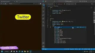 Twitter Button Styles ●  using HTML and CSS || Series-02|| Code tec●