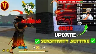 Free Fire Headshot Setting After Ob52 Update 2026⚡Best Sensitivity Settings ⚙️| Sensitivity Setting