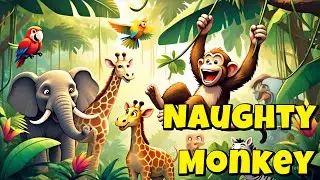 Naughty Monkey | Happy Heart Kids - English Nursery Rhymes & Kids Songs