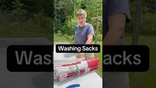 Washing Feed Sacks to make bags