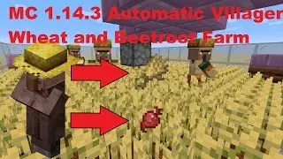 Automatic Villager Wheat and Beetroot Farm - Minecraft 1.14.3
