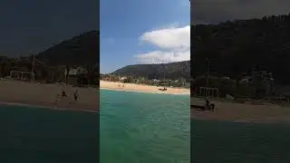 Sup paddling gone wrong near Haifa, Bat Galim beach