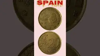 Spain 20 Euro Cent 1999.#shorts #coinnotesz