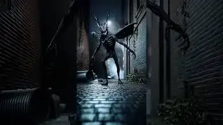 Cat fighting With horror Monster 💀👹👺 Ai