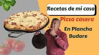 🍕 Pizza casera en plancha Budare | Receta f&aacute;cil desde casa / Especial para ni&ntilde;os 