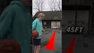 100ft Basketball Shot!