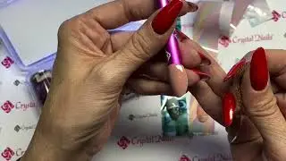 TUTORIAL transfer foil Crystal Nails by Kathy Noto