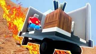 I Drove A Bathroom Down A Mountain! | Brick Rigs Gameplay