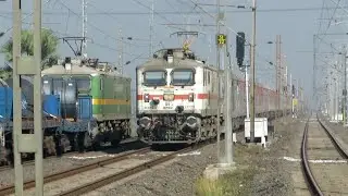 Beautiful horn and track sound with high speed trains | 130 Kmph | Eastern Railways