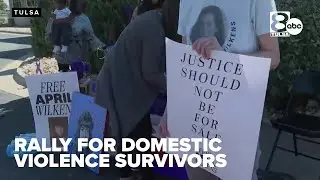 Tulsans rally in support of domestic violence survivors