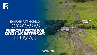 En San Mar&iacute;n chico, dos casa dueron afectadas por las intensas lluvias
