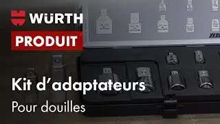 Kit d'adaptateurs pour douilles 6 en 2 - W&uuml;rth