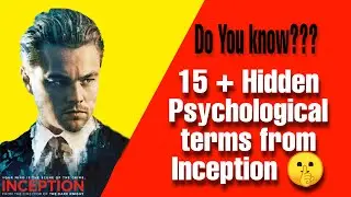 Hidden psychological terms from Inception🤫 | Learn psychology Through Movies| Inception analysis.
