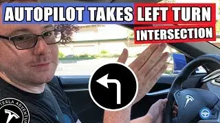 Tesla Autopilot takes a left turn