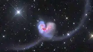 60 million light-years from Earth, two galaxies NGC 4038 and NGC 4039 collided 💙