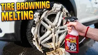 How to clean brown Pirelli Sottozero 3 Winter Tires with Ma-Fra from Bella Italia