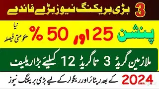 Pension update || new decision || employees son/ widow update || Grade wise update @Zafar512Z 