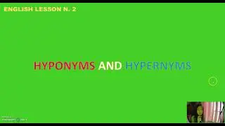 Hyponyms and Hypernyms