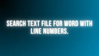 Search for a Word in a Text File Using PHP | Find All Occurrences with Line Numbers