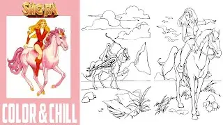 Adora and Bow Travel Up the Etherian Coast - She-Ra Princess of Power - Color & Chill