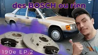 la W201 s'offre des freins tout neufs... C'est des bosch !!! 190e  - part.2 -