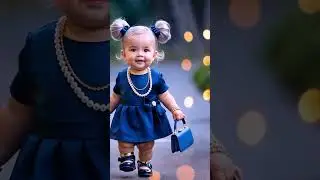 Cute Baby Girl &hearts;️😍#Fashion #Cute #Ai #AdorableFashion #shorts #cutekids