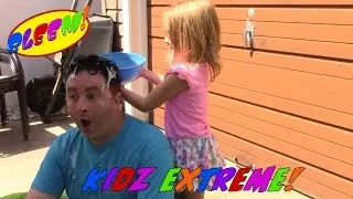 Izzy Slimes Daddy with Green Slime! | BLEEM Kidz