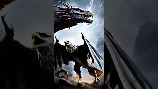 Wow Amazing Feature of Dragon vs Eagle 🦅😻😎#aianimation #fusion #fusionanimals #animals