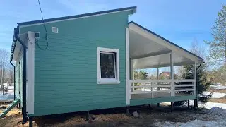 Покрасили дом. Краска Текнос.