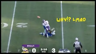 Ernest Jones Takes a Pick 6 84 Yards To The Crib!!  | Seattle Seahawks Vs Minnesota Vikings