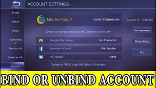 How To Unbind Facebook  From Mobile Legends Account 2020