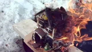 gingerbread house fire