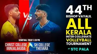3rd Set | 🔥 Christ College vs SH College Thevara | Volleyball Action