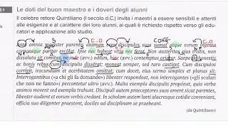 Le doti del buon maestro e i doveri degli alunni - analisi