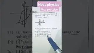 Neet 2025 !! Neet Physics mcq practice #neet2025 #neetphysics #physics  #aiims #ytshorts #shorts