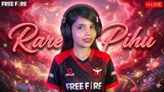 RANK PUSH ON LIVE || Rare Pihu Gaming || Booyah!❤ || Free Fire #freefirelive #shortfeed #femalegamer