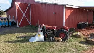 Wedding by Drone at Big Red Barn Plant City, FL