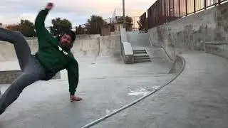 Diego- skating Arcadia skate park