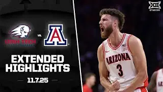 Utah Tech vs. #13 Arizona Extended Highlights | 2025-26 Big 12 Men's Basketball