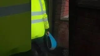 Judah in PPE helping dad