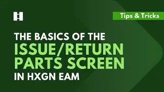 The Basics of the Issue/Return Parts Screen in HxGN EAM | DigitalThinker Inc.