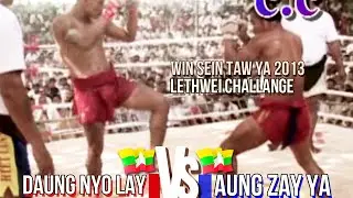 Daung Nyo Lay  Vs Aung Zay Ya, Myanmar Lethwei Fight