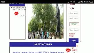 JNU admission 2019 -20 for all courses