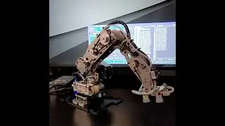 4 Axis Stepping Robotic Arm with Suction cup Pump Stepper Motor for