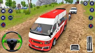 Real Coach Van Driving Simulator Games 2025 | Minibus Offroad Driving 3D Game | Android Gameplay
