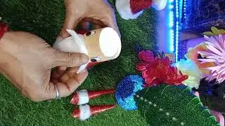 Paper Cup Santa Claus |How to Make Santa Claus | Christmas Craft | Bishnu Craft+vlogs