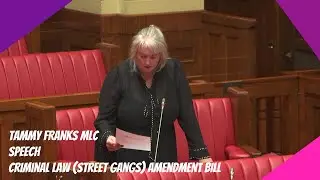 Speech: Criminal Law Consolidation (Street Gangs) Amendment Bill